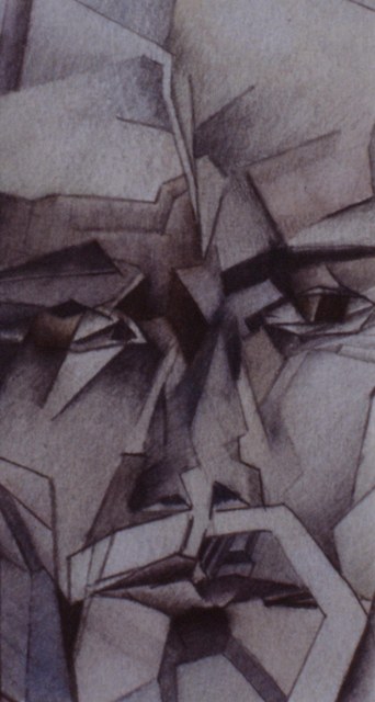 cubist self-portrait